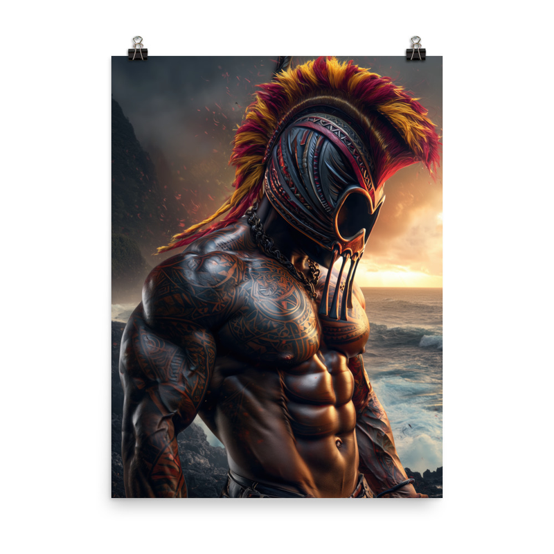 Koa Ikaika Warrior 1 — 18″×24″ poster mockup
