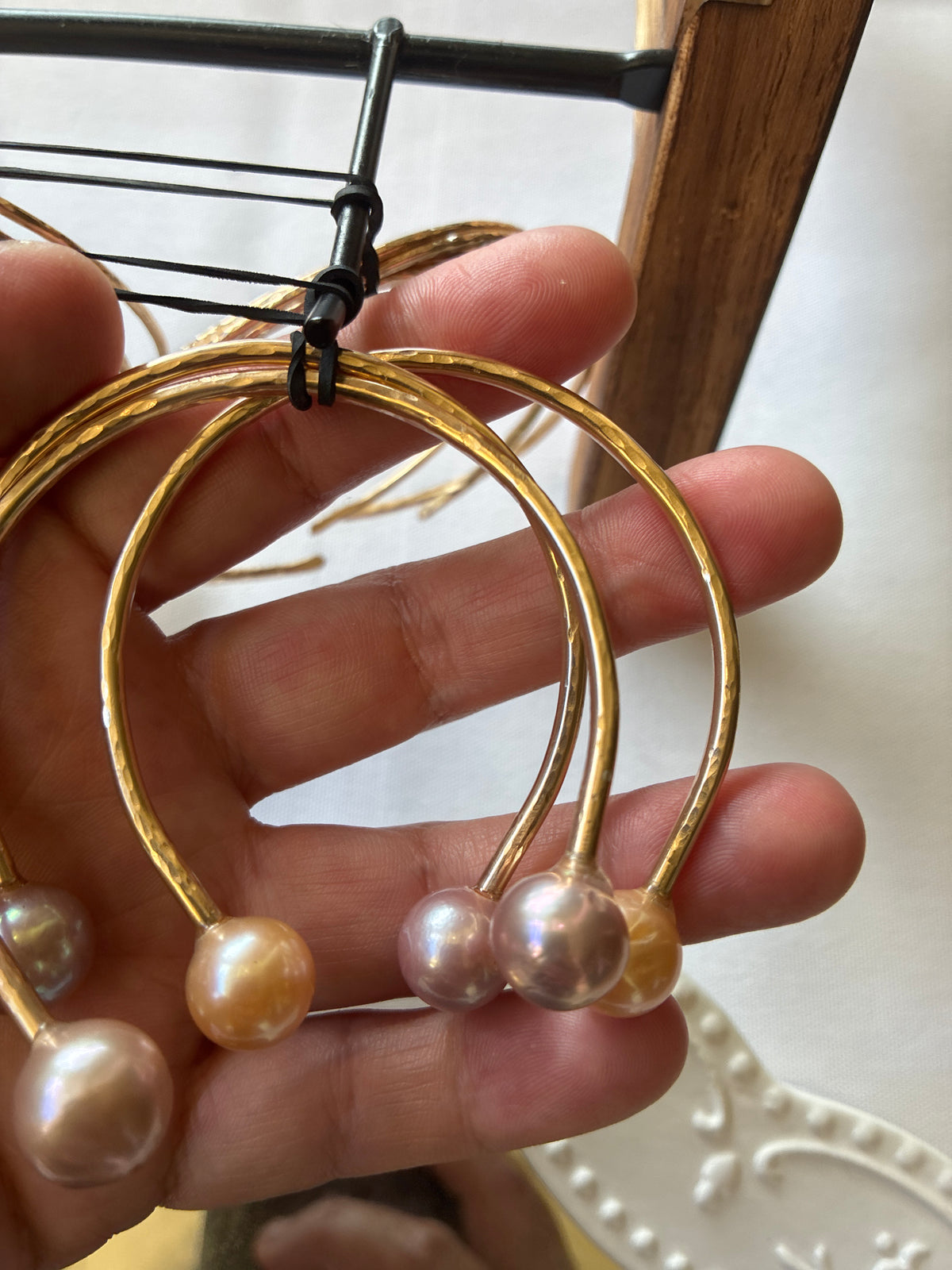 14 kt GF Cuffs with 2 pearls
