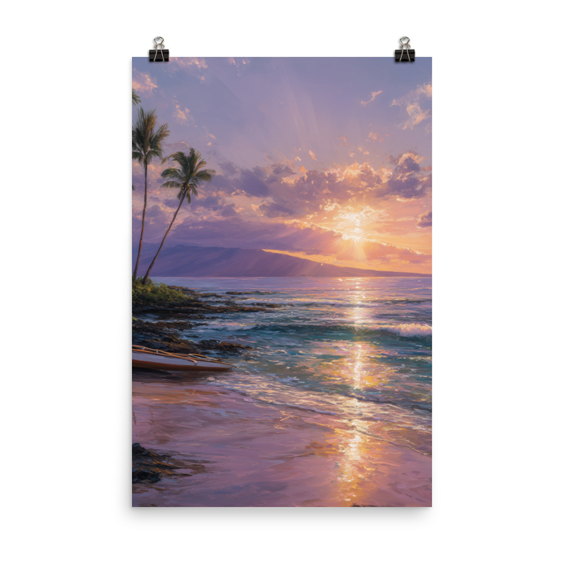 Wailea Beach 1 — 24″×36″ poster mockup