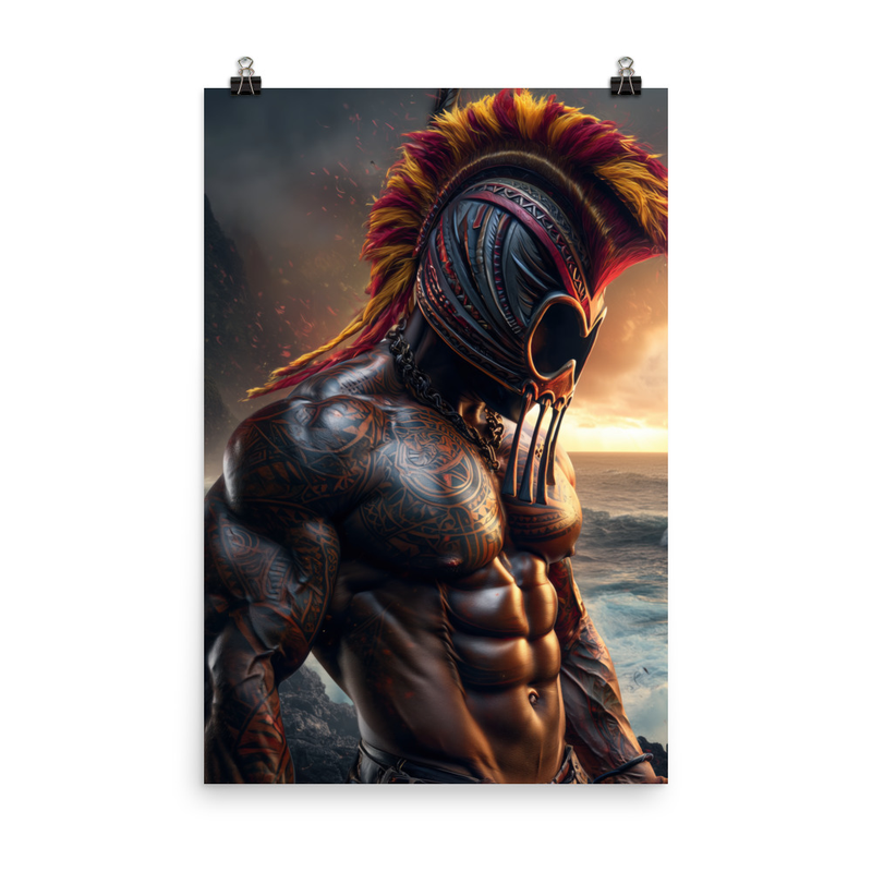 Koa Ikaika Warrior 1 — 24″×36″ poster mockup