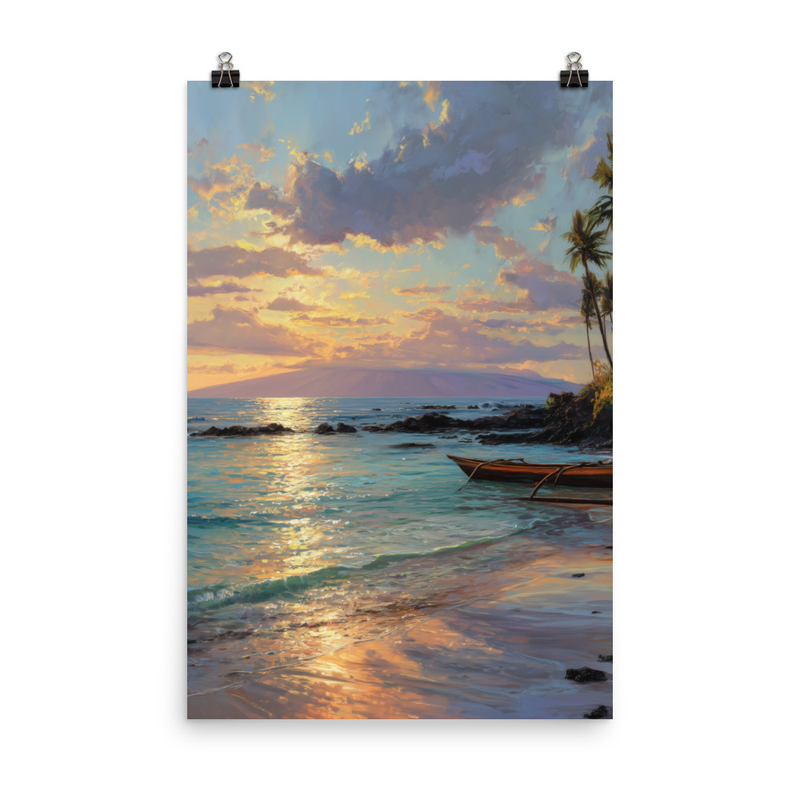 Wailea Beach 4 — 24″×36″ poster mockup