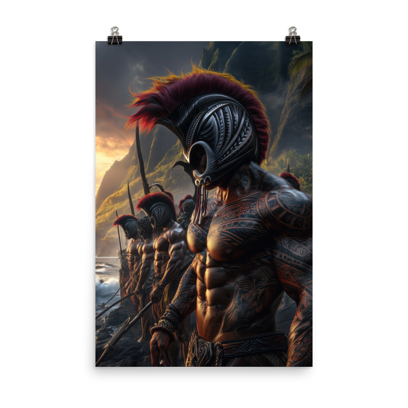 Koa Ikaika Warriors 2 — 24″×36″ poster mockup