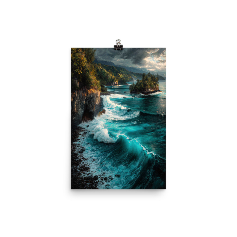 Honolua Bay 2 — 12″×18″ poster mockup