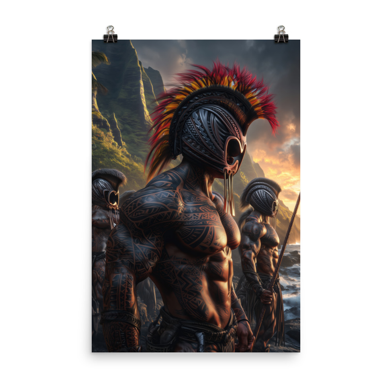 Koa Ikaika Warriors 3 — 24″×36″ poster mockup