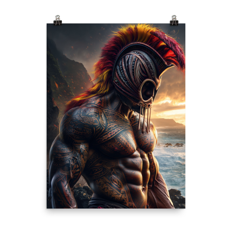 Koa Ikaika Warrior 2 — 18″×24″ poster mockup