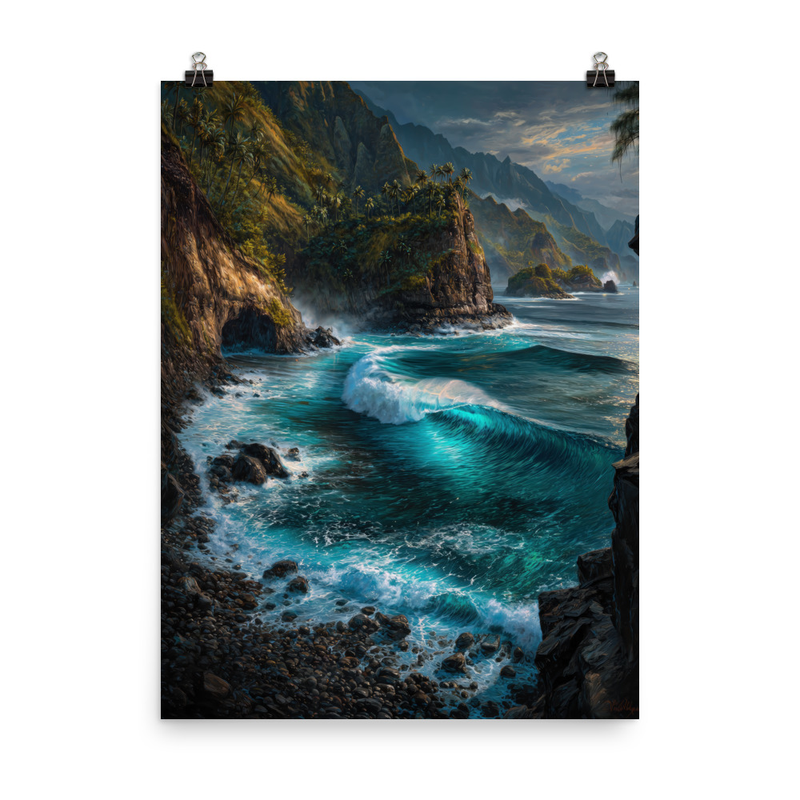 Honolua Bay 1 — 18″×24″ poster mockup