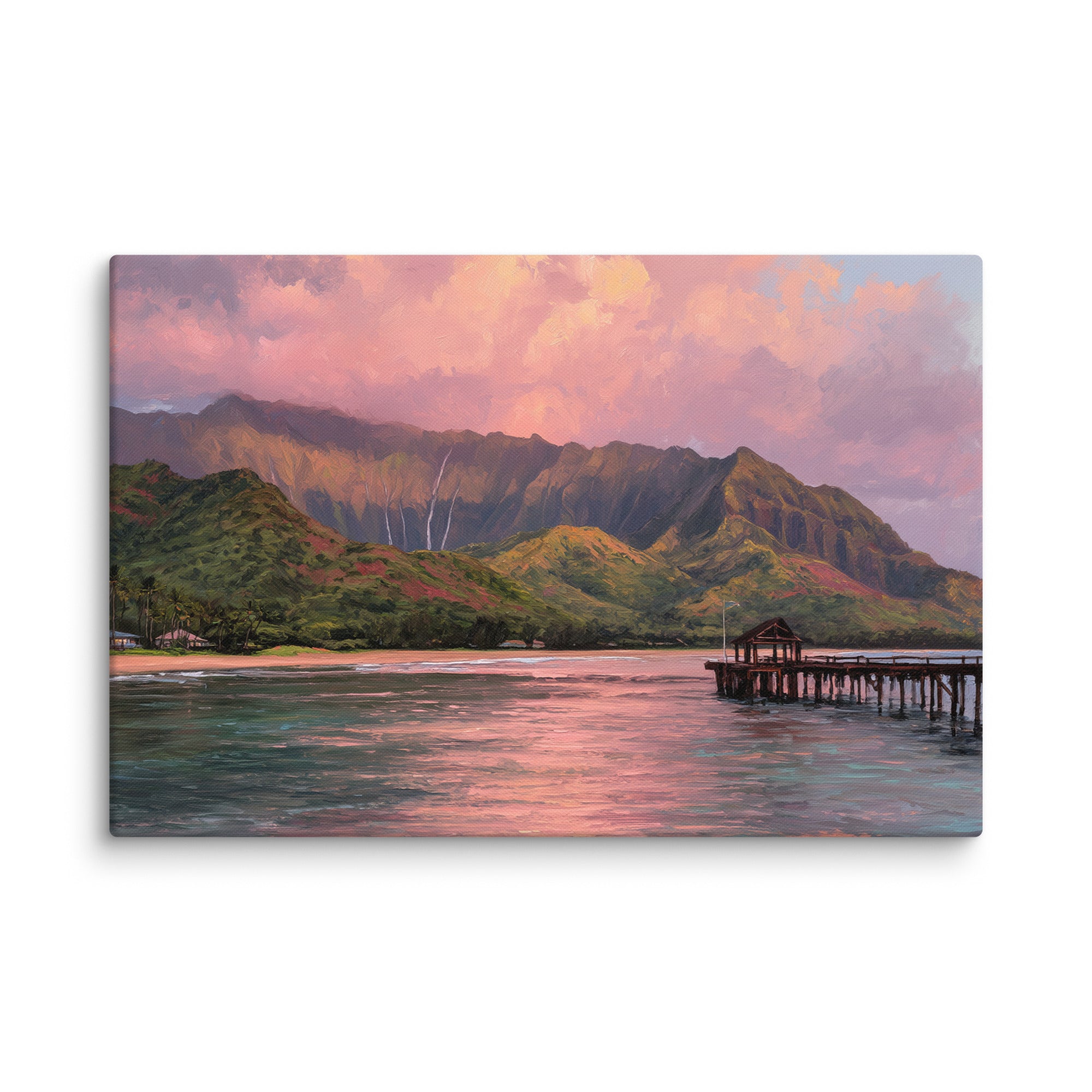 Hanalei Bay Canvas Wall Art | Kauai Hawaii – Kahana Designs