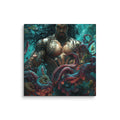 Hawaiian Kanaloa Ocean God Hawaiian canvas wall art shown at 6×6 inch size