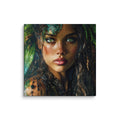 Hawaiian Moo Wahine Hawaiian canvas wall art shown at 6×6 inch size