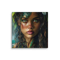 Hawaiian Moo Wahine Hawaiian canvas wall art shown at 6×6 inch size
