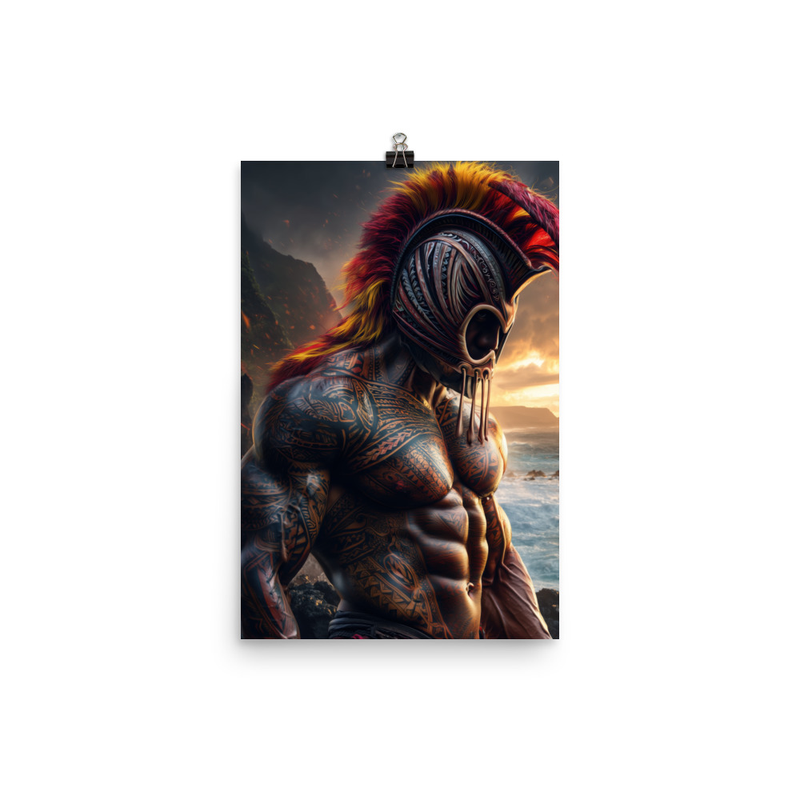 Koa Ikaika Warrior 2 — 12″×18″ poster mockup