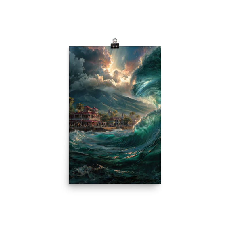 Lahaina Harbor 1 — 12″×18″ poster mockup