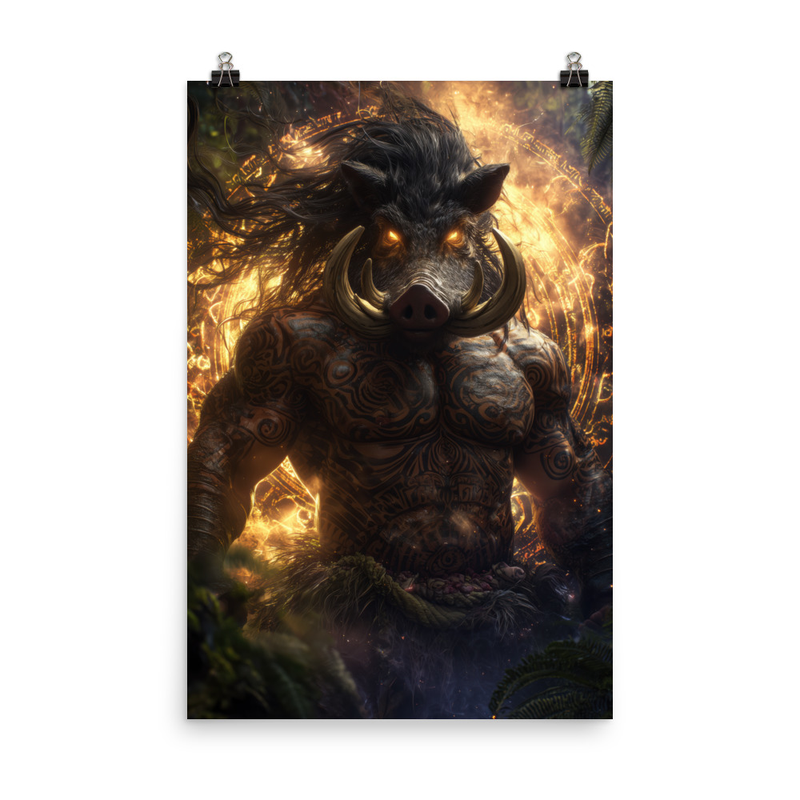 Kamapuaa 2 — 24″×36″ poster mockup