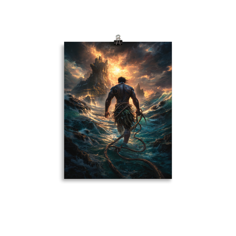 Maui Demigod 3 — 11″×14″ poster mockup