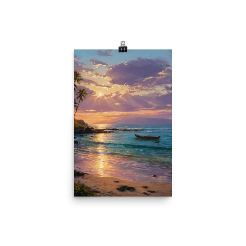 Wailea Beach 2 — 12″×18″ poster mockup