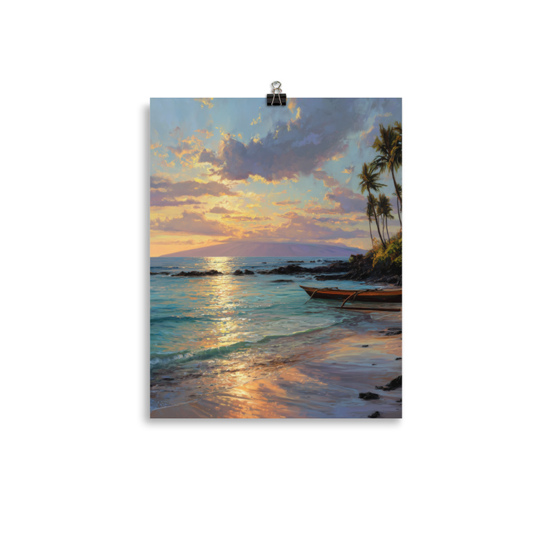 Wailea Beach 4 — 11″×14″ poster mockup
