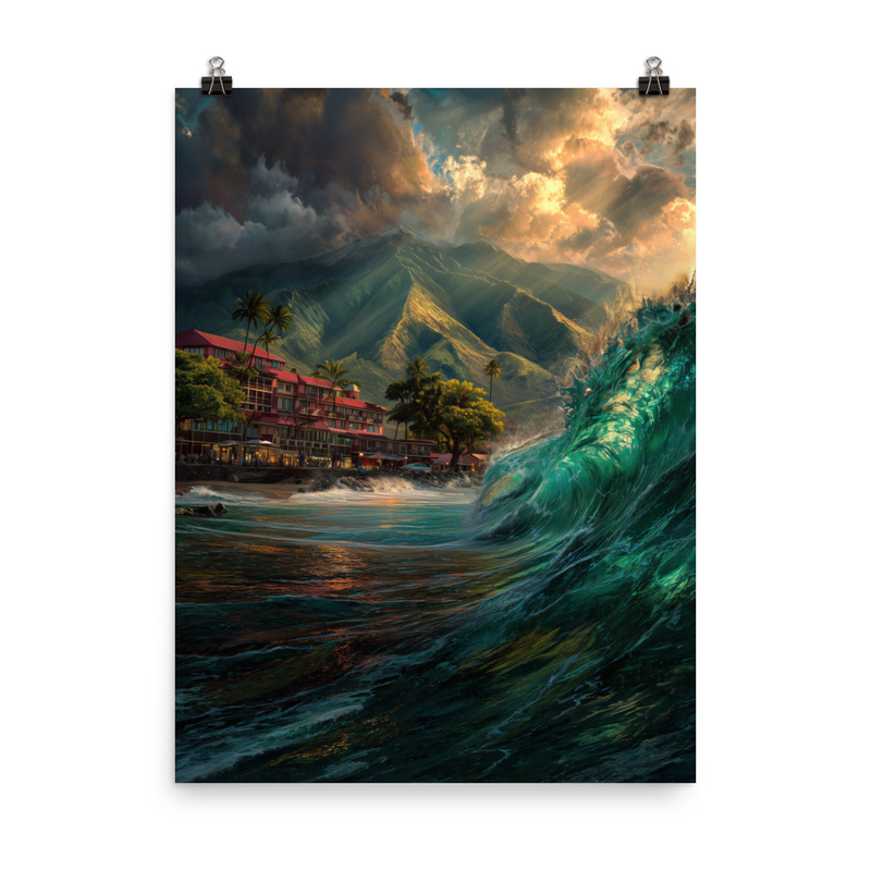 Lahaina Harbor 2 — 18″×24″ poster mockup