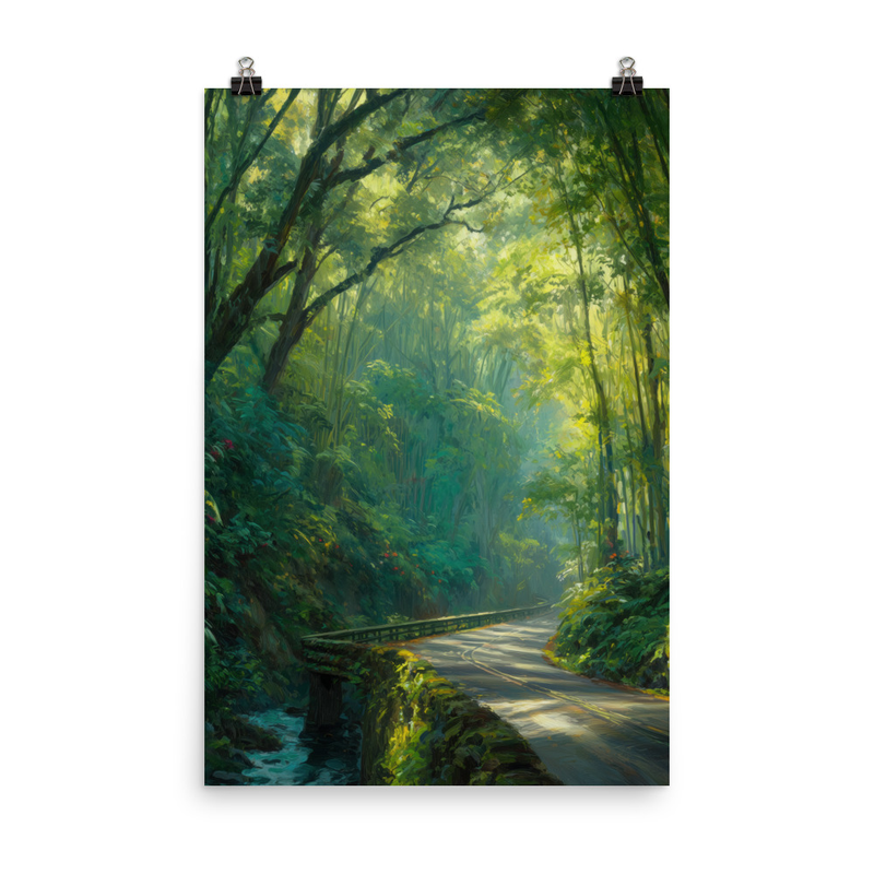 Road to Hana 2 — 24″×36″ poster mockup