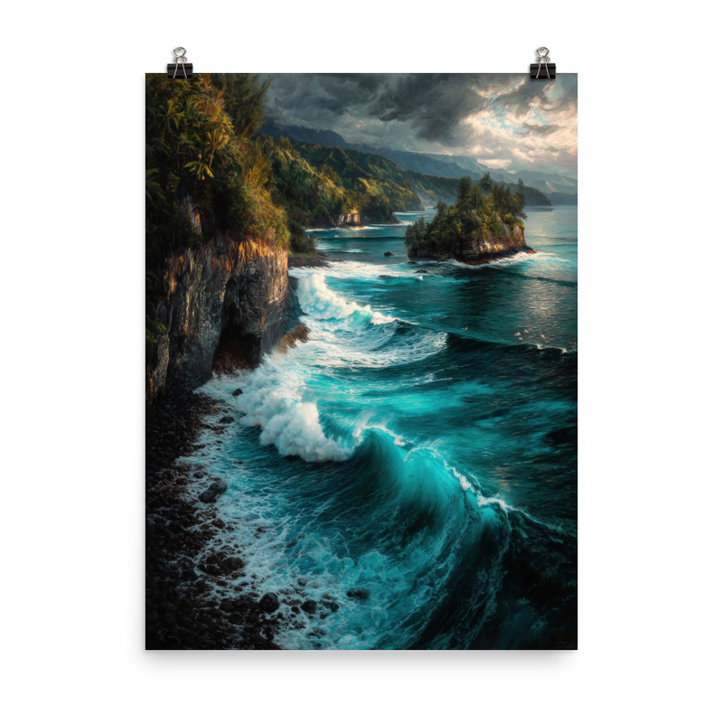 Honolua Bay 2 — 18″×24″ poster mockup