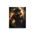 Kamapuaʻa Hawaiian Pig Demigod — Hawaiian poster, digital oil painting wall art