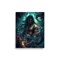 Kanaloa Hawaiian Ocean God — Hawaiian poster, digital oil painting wall art