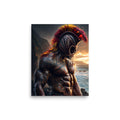 Hawaiian Warrior Koa Ikaika — Hawaiian poster, digital oil painting wall art