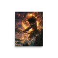 Māui Hawaiian Demigod — Hawaiian poster, digital oil painting wall art