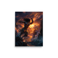 Māui Hawaiian Demigod — Hawaiian poster, digital oil painting wall art