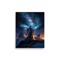 Poliʻahu Hawaiian Snow Goddess — Hawaiian poster, digital oil painting wall art