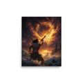 Māui Hawaiian Demigod — Hawaiian poster, digital oil painting wall art