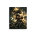 Lono Hawaiian Peace God — Hawaiian poster, digital oil painting wall art