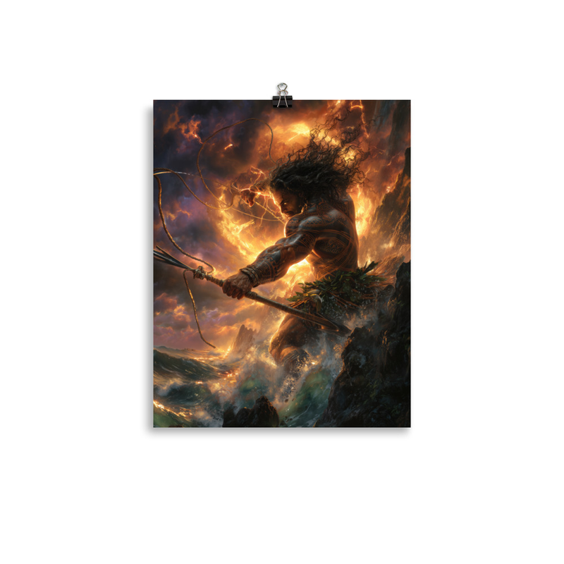 Maui Demigod 5 — 11″×14″ poster mockup