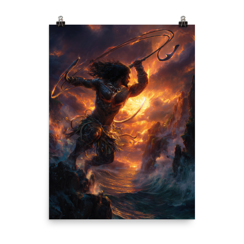 Maui Demigod 7 — 18″×24″ poster mockup