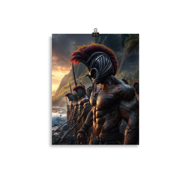 Koa Ikaika Warriors 2 — 11″×14″ poster mockup