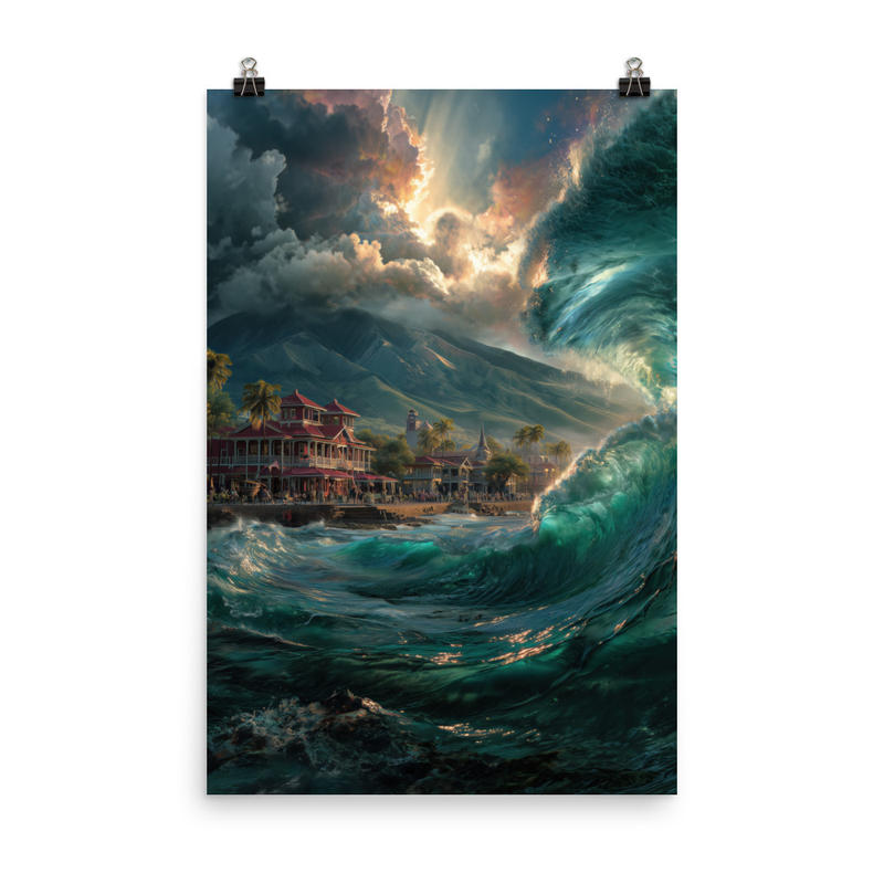 Lahaina Harbor 1 — 24″×36″ poster mockup