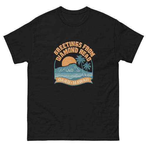 Diamond Head Leahi Hawaiian t-shirt design on a unisex tee