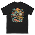 Aloha State Dolphins v3 Hawaiian t-shirt design on a Black unisex tee