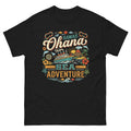 Hawaii Ohana Sea Adventure v1 Hawaiian t-shirt design on a Black unisex tee