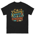 Chasing the Sun v3 Hawaiian t-shirt design on a Black unisex tee