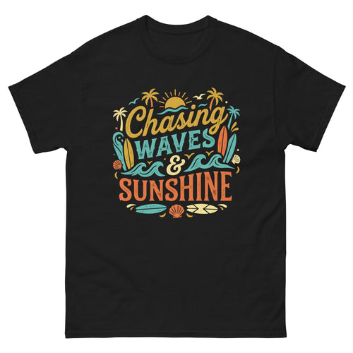 Chasing the Sun v3 Hawaiian t-shirt design on a unisex tee