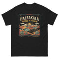 Haleakala House of the Sun Hawaiian t-shirt design on a Black unisex tee
