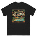 Greetings from Waikoloa Hawaiian t-shirt design on a Black unisex tee