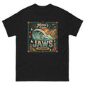 Mauis Jaws Legendary Hawaiian t-shirt design on a Black unisex tee