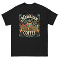 Hawaiian Aloha Roasted Coffee Hawaiian t-shirt design on a Black unisex tee