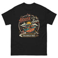 House of the Sun Haleakala Maui Hawaiian t-shirt design on a Black unisex tee
