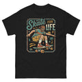 Skate for Life Hawaiian t-shirt design on a Black unisex tee