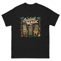 Tropical Tiki Nights v3 Hawaiian t-shirt design on a Black unisex tee