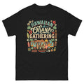 Ohana Family Reunion Gathering v3 Hawaiian t-shirt design on a Black unisex tee