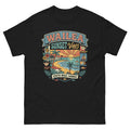 Wailea Maui Aloha Beach Hawaiian t-shirt design on a Black unisex tee
