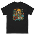 Tropical Tiki Nights v2 Hawaiian t-shirt design on a Black unisex tee